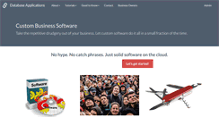 Desktop Screenshot of databaseapplications.com.au
